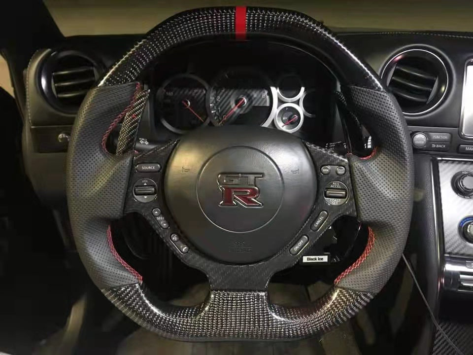 CZD 2009-2016 GTR /R35 steering wheel with carbon fiber