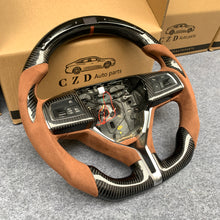 Load image into Gallery viewer, CZD Maserati Ghibli /Quattroporte /Levante carbon fiber steering wheel with JP LED