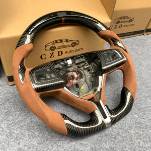 CZD Maserati Ghibli /Quattroporte /Levante carbon fiber steering wheel with JP LED