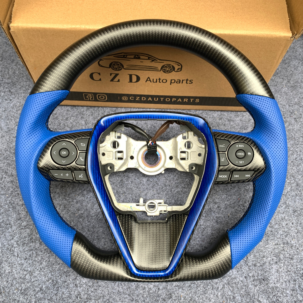 CZD Toyota 8th Gen Camry 2018-2022 carbon fiber steering wheel