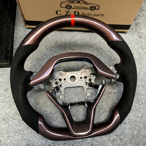 CZD Honda accord 2018/2019/2020/2021 red wire carbon fiber steering wheel
