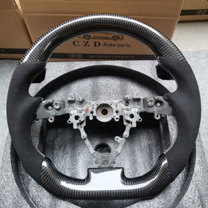 CZD Scion IQ carbon fiber steering wheel with black Alcantara