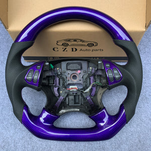 CZD 2004-2006 Acura TL Type R custom steering wheel with Purple carbon fiber