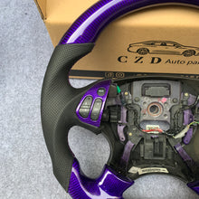 Load image into Gallery viewer, CZD 2004-2006 Acura TL Type R custom steering wheel with Purple carbon fiber