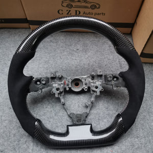 CZD Scion IQ carbon fiber steering wheel with black Alcantara