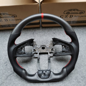 CZD  honda fk8 steering wheel with carbon fiber