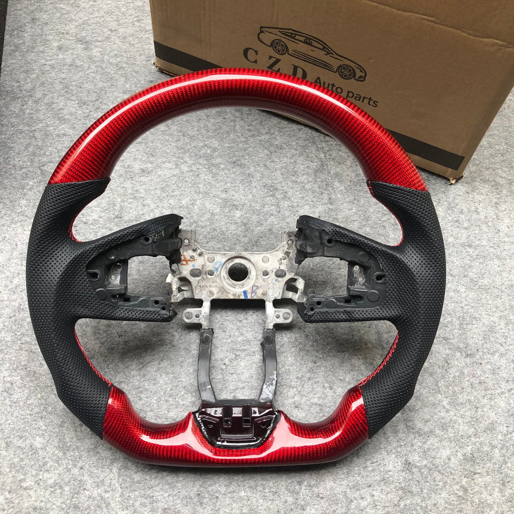 CZD 2016 2017 2018 2019 2020 Honda Civic Carbon Fiber Steering Wheel(Fit EU Version)