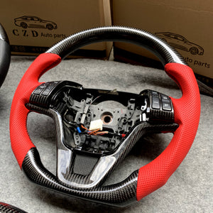 CZD 2007- 2011 Honda CR-V Carbon fiber with Leather Steering Wheel