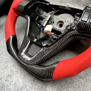 CZD 2007- 2011 Honda CR-V Carbon fiber with Leather Steering Wheel