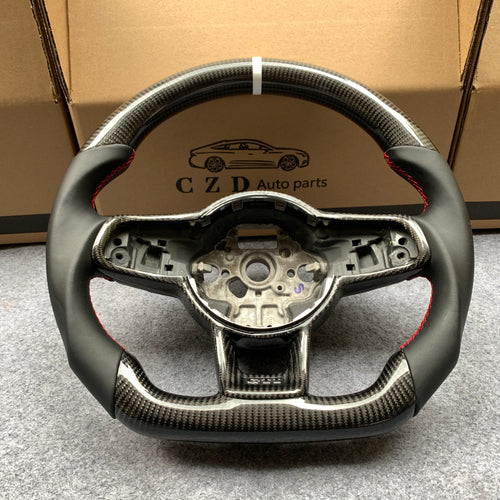 CZD-VW Golf R MK7/MK7.5 carbon fiber steering wheel