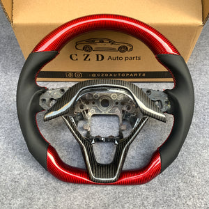 CZD Honda accord 2018/2019/2020/2021 red carbon fiber steering wheel