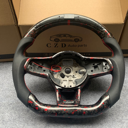 Volkswagen Golf7 GTI/MK7 2015-2019 carbon fiber steering wheel-CZD