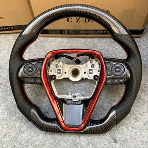 CZD Autoparts 2018-2022 Toyota Camry SE/XSE/LE/TRD 8thgen Camry carbon fiber steering wheel
