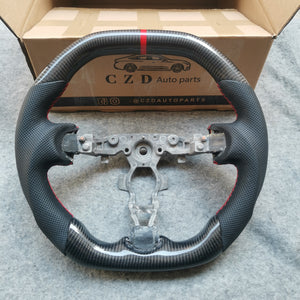 CZD Infiniti FX FX35 FX37 FX50 2009/2010/2011/2012/2013/2014/2015/2016/2017 carbon fiber steering wheel with logo