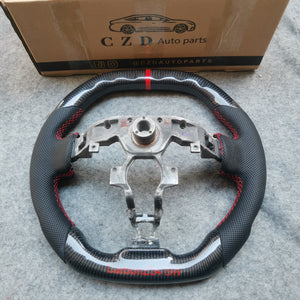 Infiniti QX70 2014/2015/2016/2017/2018 carbon fiber steering wheel with logo-CZD