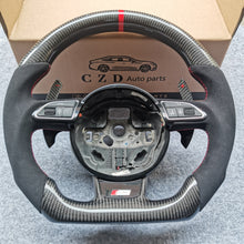 Load image into Gallery viewer, CZD-2008/2009/2010/2011/2012/2013/2014/2015 Audi B8 A4/A5/S4/S5/RS5/SQ5/Q5 carbon fiber steering wheel