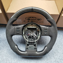 Load image into Gallery viewer, CZD Nissan 350Z/Z33 2002-2009 carbon fiber steering wheel with black carbon fiber