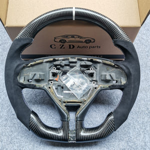 CZD Maserati Levante /Ghibli /Quattroporte carbon fiber steering wheel with black Alcantara