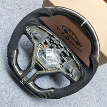 Load image into Gallery viewer, CZD Maserati Levante /Ghibli /Quattroporte carbon fiber steering wheel with black Alcantara