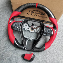 Load image into Gallery viewer, CZD 2018/2019/2020/2021 Camry SE/XSE/LE/TRD carbon fiber steering wheel