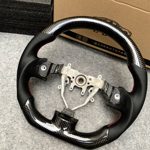 For 2008-2014 Subaru STI/WRX Carbon Fiber Steering Wheel