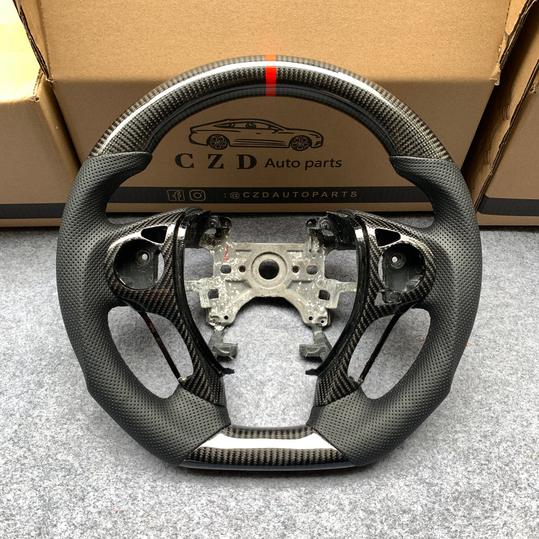 CZD 2013-2017 Honda 9th gen accord steering wheel with carbon fiber