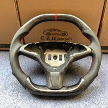 Load image into Gallery viewer, CZD-Tesla model S/X carbon fiber steering wheel