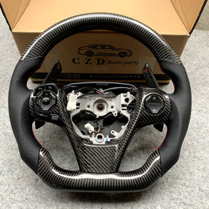 CZD Toyota camry se 2013/2014/2015/2016/2017 black glossy steering wheel with carbon fiber