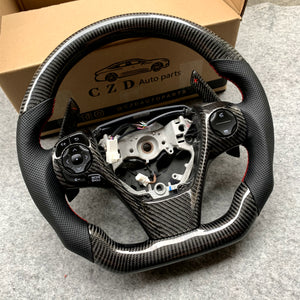 CZD Toyota camry se 2013/2014/2015/2016/2017 black glossy steering wheel with carbon fiber