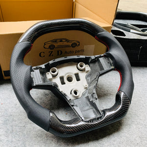 Hot Selling Flat top Tesla Model 3 Model Y Steering wheel core with Real carbon fiber