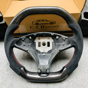 Tesla model S racing car steering wheel with real carbon fiber from CZD