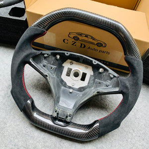 Tesla model S racing car steering wheel with real carbon fiber from CZD