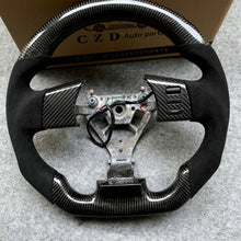 Load image into Gallery viewer, CZD Nissan 350Z/Z33 2002-2009 carbon fiber steering wheel with black Alcantara