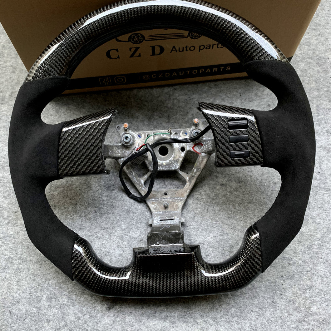 CZD Nissan 350Z/Z33 2002-2009 carbon fiber steering wheel with black Alcantara