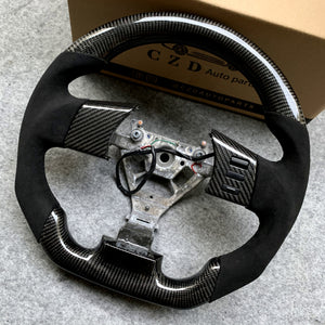 CZD Infiniti FX35 2003 2004 2005 2006 2007 2008 carbon fiber steering wheel with black suede