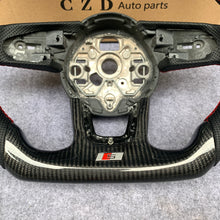 Load image into Gallery viewer, CZD Audi B9 A4 Avant carbon fiber steering wheel