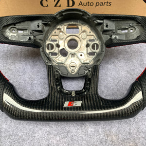 CZD Audi B9 A4 Avant carbon fiber steering wheel