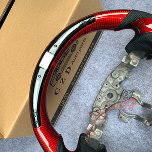 CZD Carbon fiber steering wheel for Z34 with LED