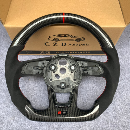 CZD Audi B9 A4 Avant steering wheel carbon fiber