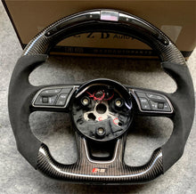 Load image into Gallery viewer, CZD Audi A4 B9 Avant steering wheel carbon fiber with LED