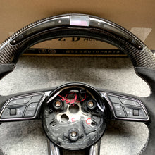 Load image into Gallery viewer, CZD Audi A4 B9 Avant steering wheel carbon fiber with LED