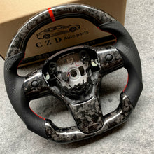 Load image into Gallery viewer, CZD Racing car for Tesla Model 3 Forged Carbon Fiber steering wheel