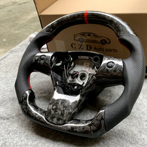 CZD Racing car for Tesla Model 3 Forged Carbon Fiber steering wheel