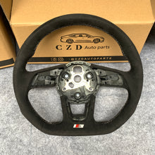 Load image into Gallery viewer, CZD Audi A4 B9 Avant steering wheel carbon fiber full Alcantara