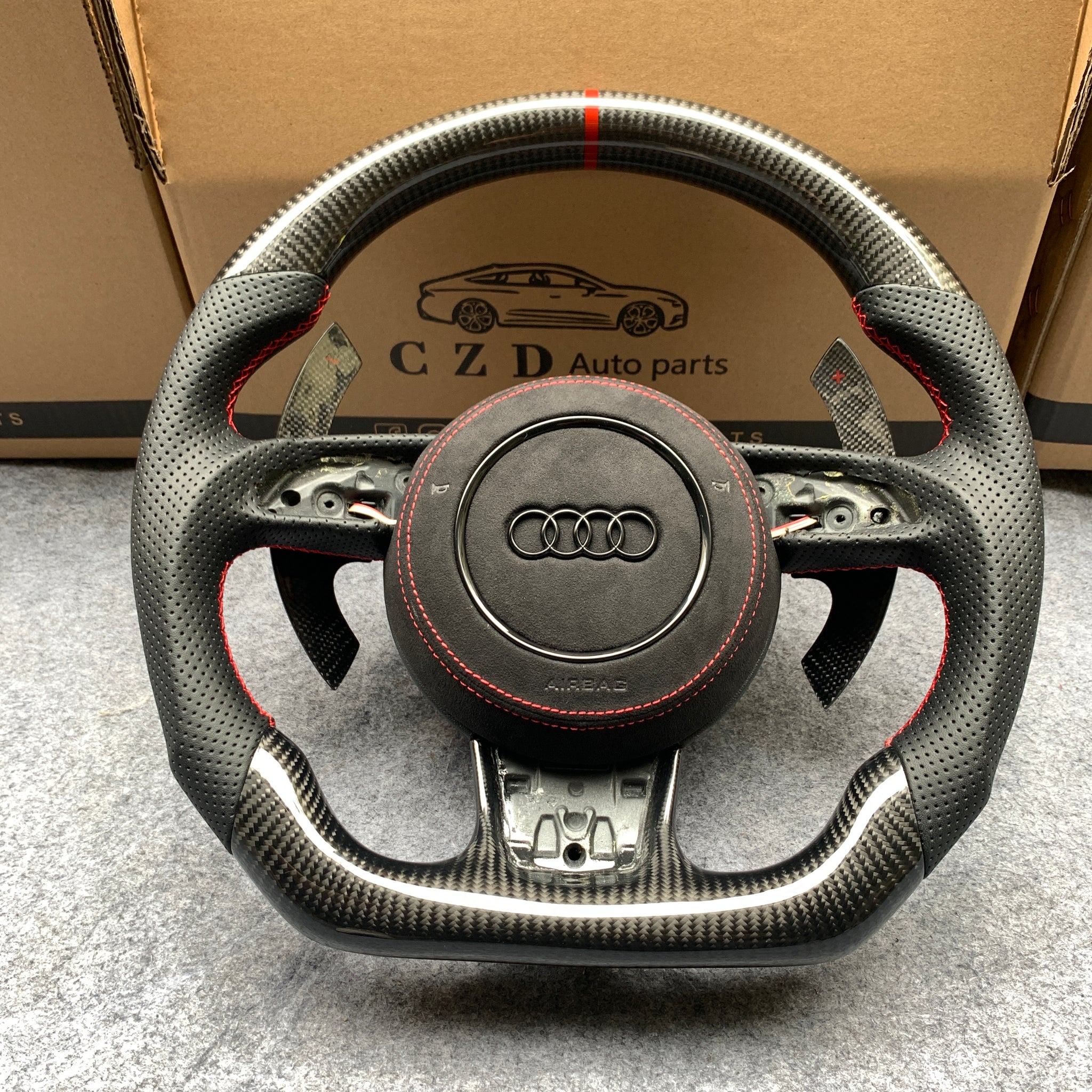 CZD Audi S4 B8 Avant 2013-2016 carbon fiber steering wheel – CZD Autoparts
