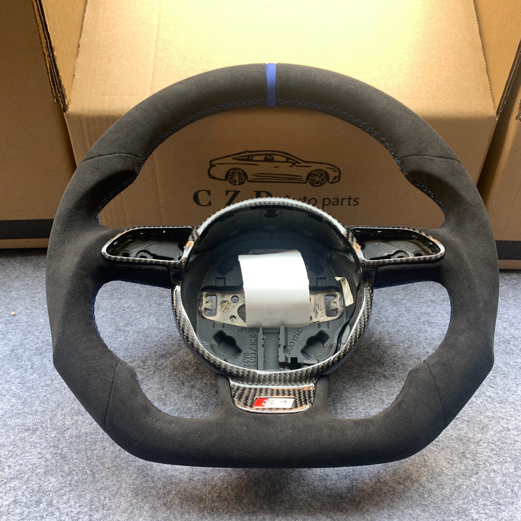 CZD-2008/2009/2010/2011/2012/2013/2014/2015 Audi B8 A4/A5/S4/S5/RS5/SQ5/Q5 carbon fiber steering wheel