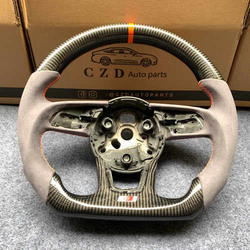 CZD Audi B9 A4 Avant carbon fiber steering wheel