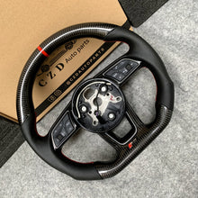 Load image into Gallery viewer, CZD Audi B9 A4 Avant steering wheel carbon fiber