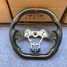 Load image into Gallery viewer, CZD Subaru STI/WRX 2015-2021 Carbon Fiber Steering Wheel flat top flat bottom