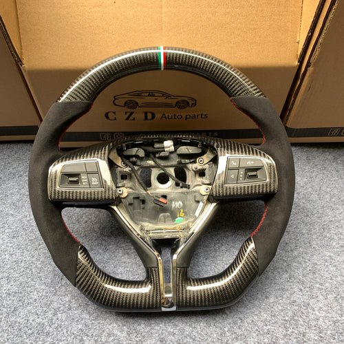 CZD Maserati Ghibli /Quattroporte /Levante carbon fiber steering wheel with Alcantara